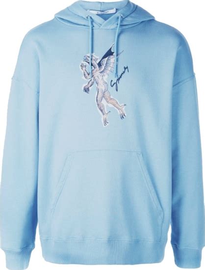 givenchy light blue hoodie replica|givenchy crest sweatshirt sale.